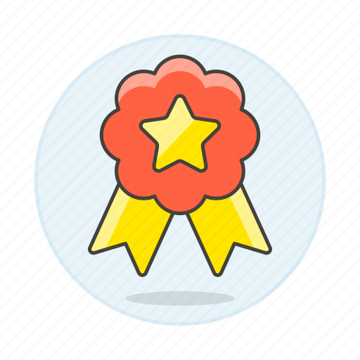Star, ribbon, rewards, coin, badge, winner icon - Download on Iconfinder