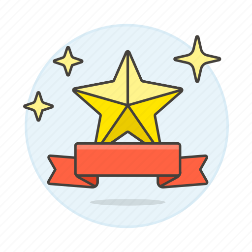 Banner, red, rewards, ribbon, sparkle, star, strip icon - Download on Iconfinder