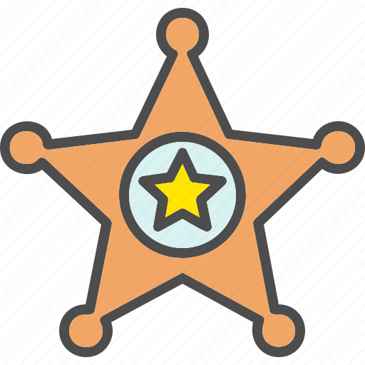 Badge, cop, couboy, law, police, sherif, sheriff icon - Download on Iconfinder