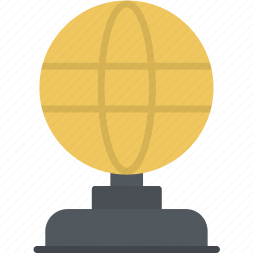 Award, globe, golden, prize, trophy, achievement, winner icon ...