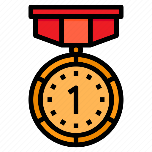 Medal, reward, badge, award, first icon - Download on Iconfinder