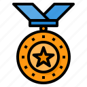 medal, reward, badge, award, honors