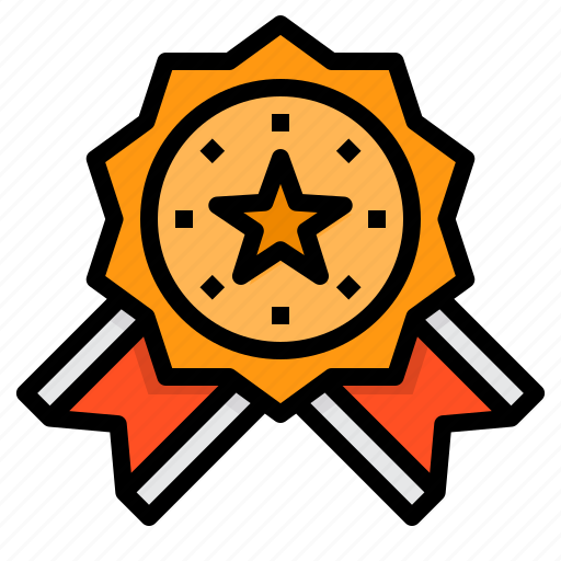 Medal, reward, badge, champion, star icon - Download on Iconfinder