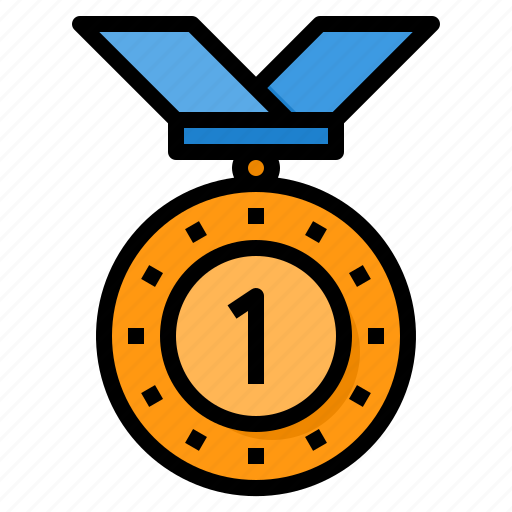 Medal, reward, first, badge, award icon - Download on Iconfinder