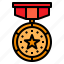 medal, reward, winner, badge, award 