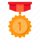 medal, reward, badge, award, gold