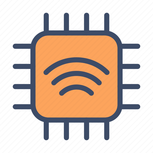 Chip, wireless, network, signal, rfid icon - Download on Iconfinder