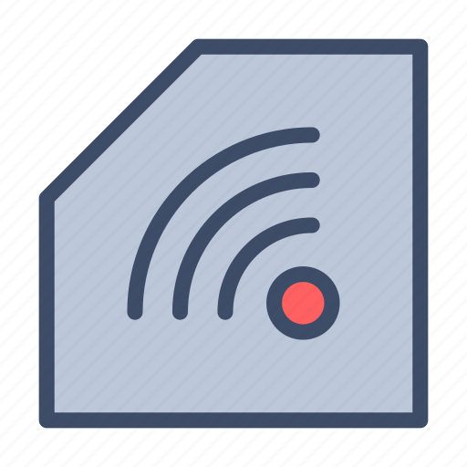 Signal, network, rfid, chip, sim icon - Download on Iconfinder