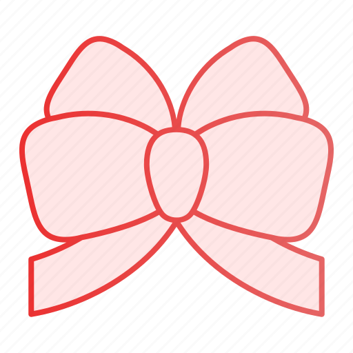 Bow, gift, decoration, ribbon, present, birthday, object icon - Download on Iconfinder