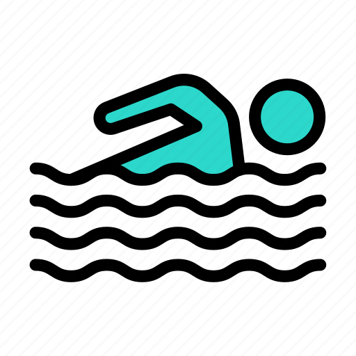 Swimming, swimmer, river, water, activity icon - Download on Iconfinder