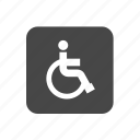 disabled, sign, wheelchair