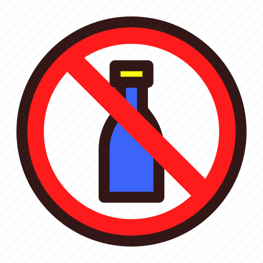 No, alcohol, ban, warning, forbidden, prohibited, beverage icon - Download on Iconfinder