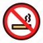 no, cigarette, smoke, prohibition, forbidden, cigar, ban 