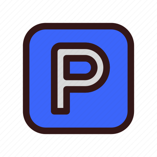 Car, park, zone, public, parking, roadsign, p letter icon - Download on Iconfinder