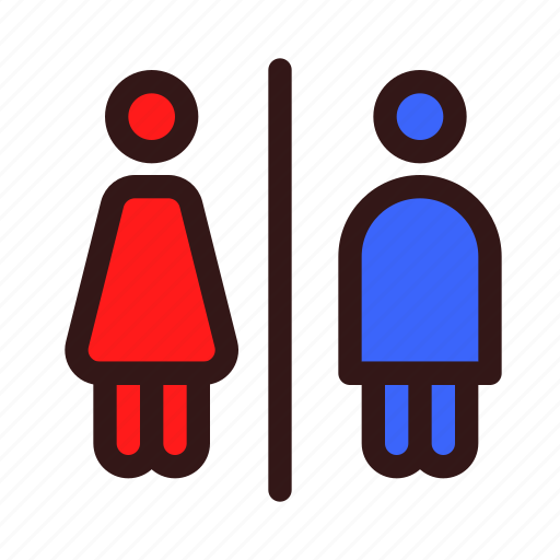 Toilet, wc, female, bathroom, restroom, male, gender icon - Download on Iconfinder
