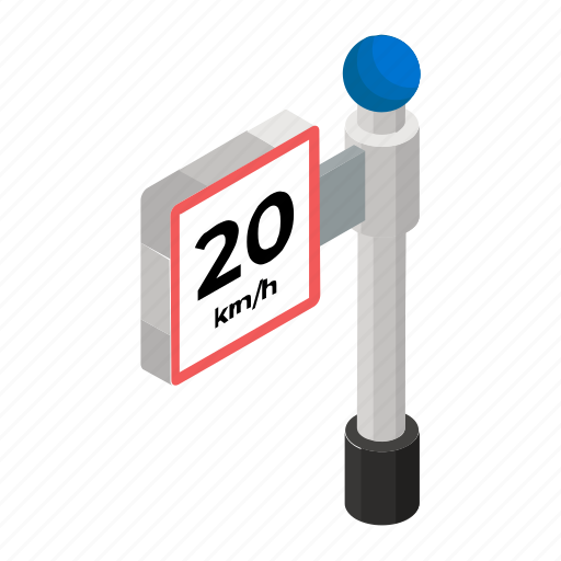 Exit speed, road indicator, road sign, road symbol, speed sign, warning sign icon - Download on Iconfinder