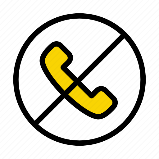 Call, stop, sign, notallowed, phone icon - Download on Iconfinder