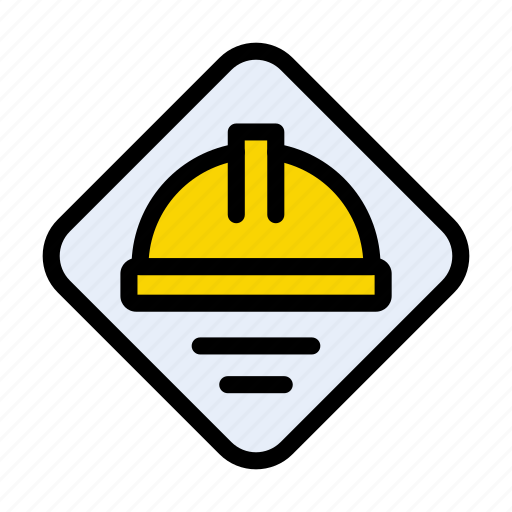 Construction, worker, road, sign, helmet icon - Download on Iconfinder