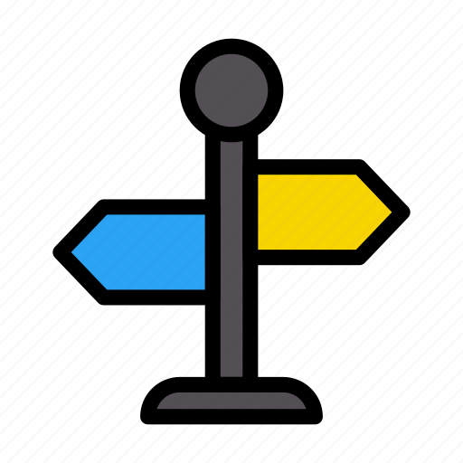 Direction, arrow, left, right, board icon - Download on Iconfinder