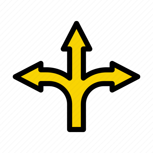 Direction, road, choices, arrow, sign icon - Download on Iconfinder