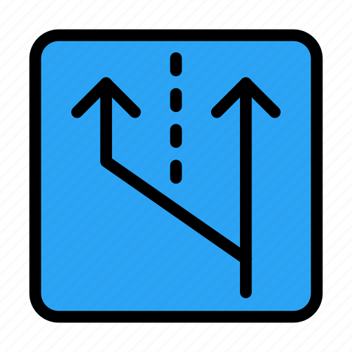 Road, split, direction, sign, traffic icon - Download on Iconfinder