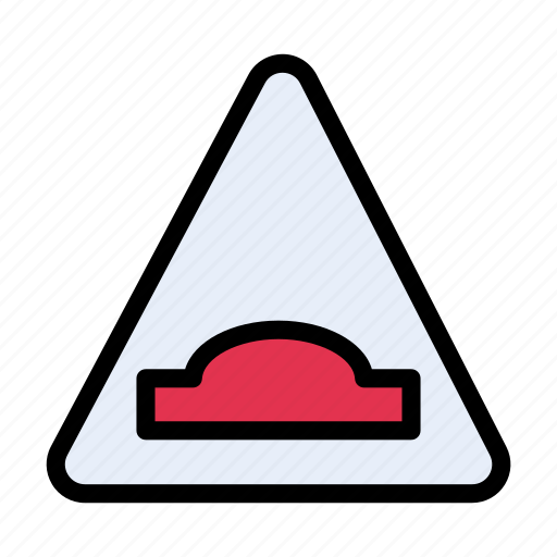 Speedbreaker, jump, sign, traffic, road icon - Download on Iconfinder