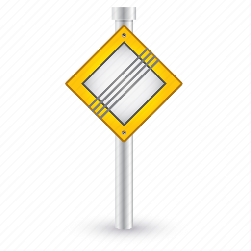 Priority, sign, attention, end, road, warning icon - Download on Iconfinder