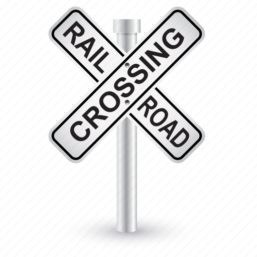 Railroad, sign, alert, caution, danger, road, warning icon - Download on Iconfinder
