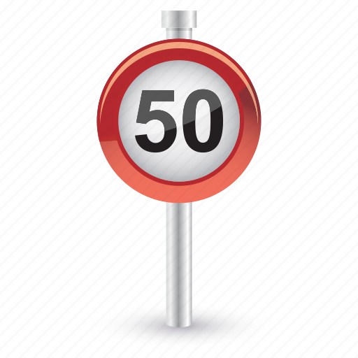 Limit, sign, speed, road icon - Download on Iconfinder