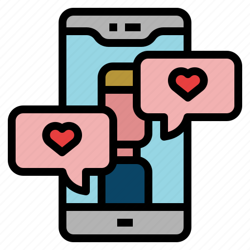 Chat, box, message, communications, heart, love icon - Download on Iconfinder