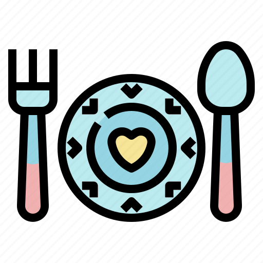 Dinner, love, and, romance, food, restaurant, romantic icon - Download on Iconfinder