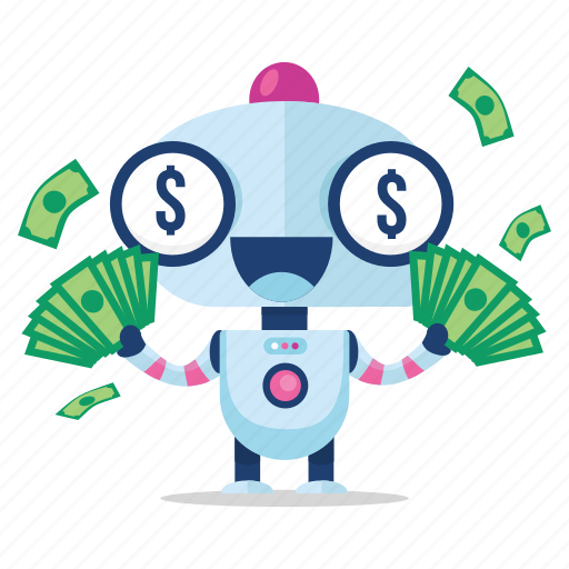 Emoji, emoticon, money, robot, sticker icon - Download on Iconfinder