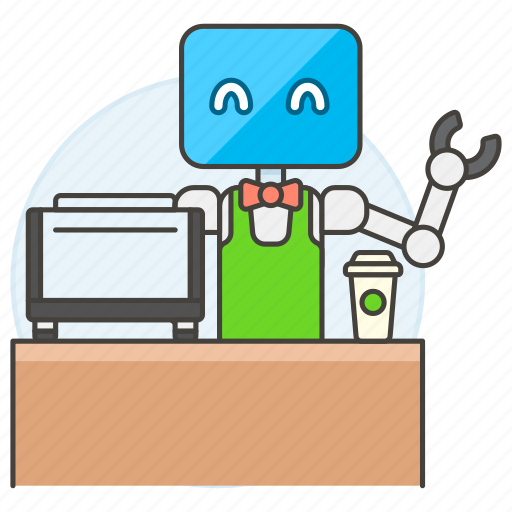 Ai, barista, coffee, food, robot, service, shop icon - Download on Iconfinder