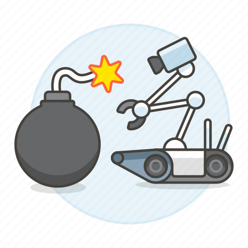 Ai, bomb, disposal, modern, rescure, robot icon - Download on Iconfinder