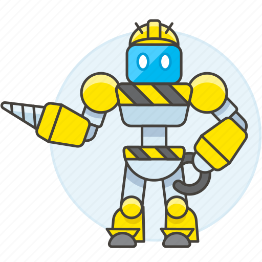 Ai, construction, driller, factory, hard, hat, robot icon - Download on Iconfinder