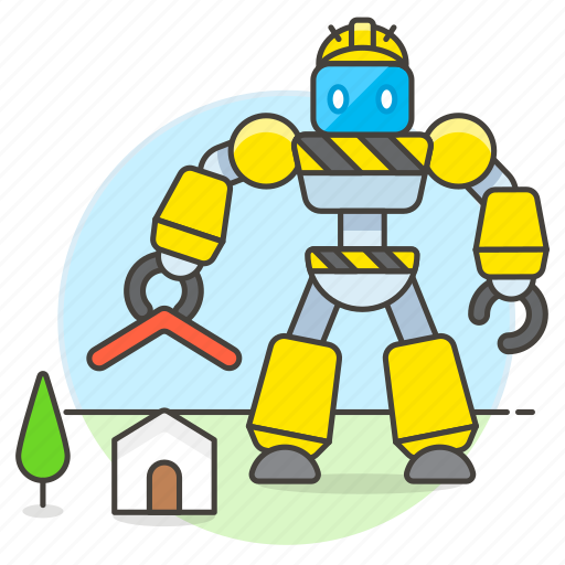 Construction, builder, factory, ai, robot, house icon - Download on Iconfinder