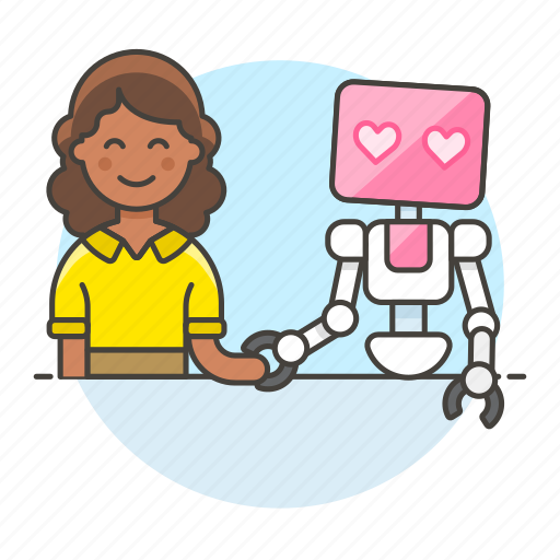 Female, romantic, flirt, love, human, romance, robot icon - Download on Iconfinder