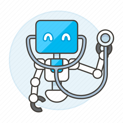 Ai, doctor, medical, nurse, robot, stethoscope icon - Download on Iconfinder