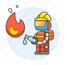 ai, extinguisher, fighter, fighting, fire, flame, public, robot, service