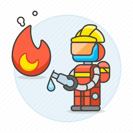 Ai, extinguisher, fighter, fighting, fire, flame, public icon - Download on Iconfinder
