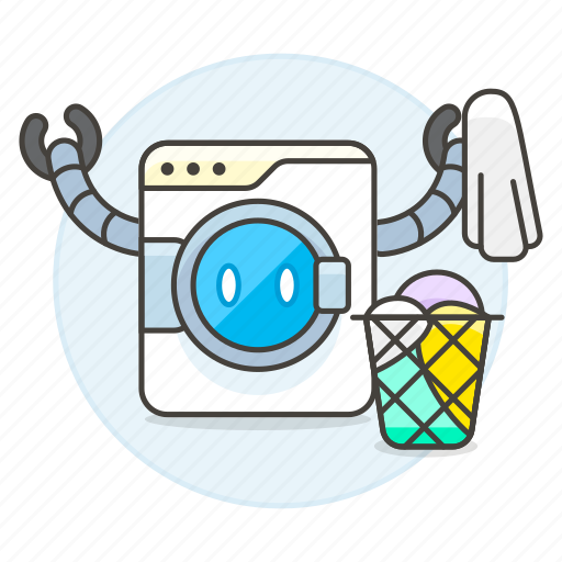 Ai, basket, cleaning, laundry, machine, robot, washing icon - Download on Iconfinder