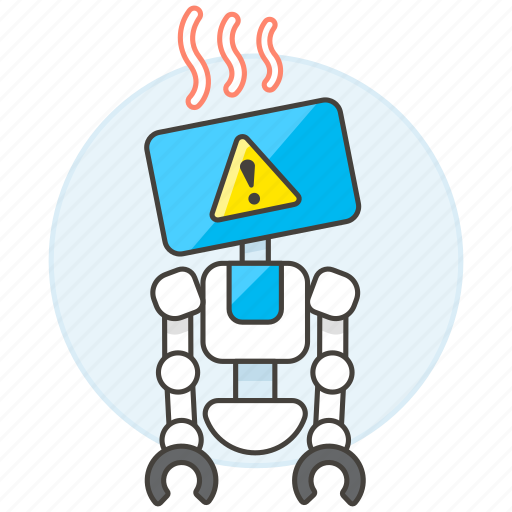 Ai, alert, attention, bugs, overheat, repairs, robot icon - Download on Iconfinder