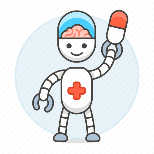 Ai, cyborg, medical, phamacist, pharmacist, pill, robot icon - Download on Iconfinder