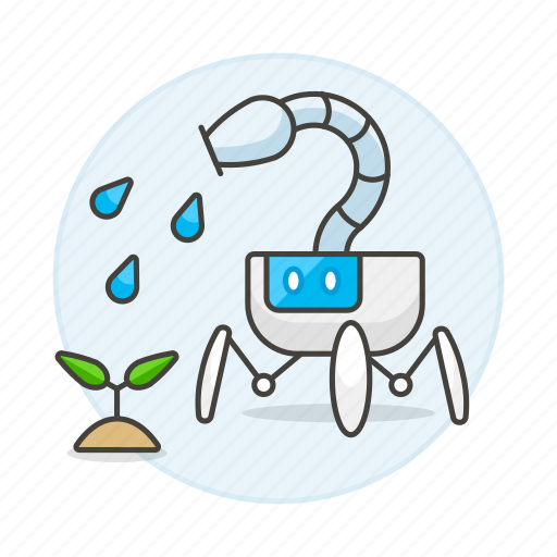 Ai, ecological, grow, machine, plant, robot, watering icon - Download on Iconfinder