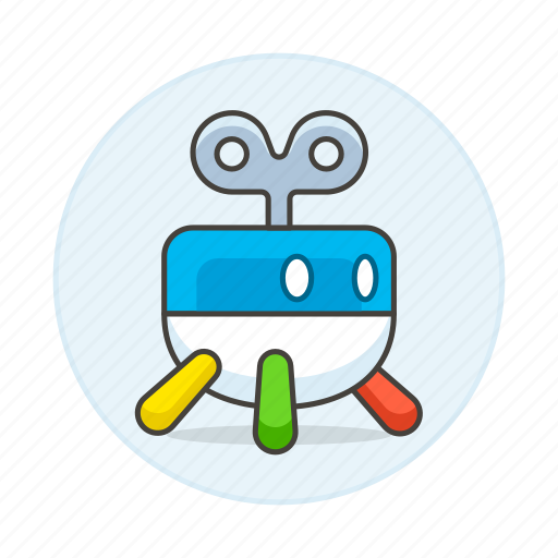 Robot, small, toy, up, wind icon - Download on Iconfinder