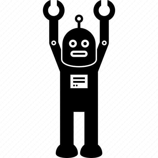 Hands up, robot icon - Download on Iconfinder on Iconfinder