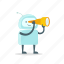 android, find, look, robot, spyglass, sticer, telescope 