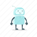 android, astronaut, cute, pretty, robot, sticer 