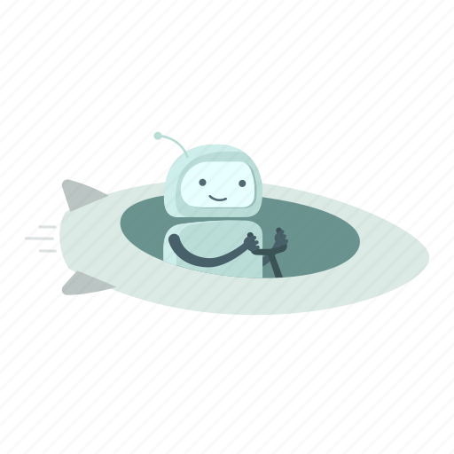 Flying saucer, robot, spaceship, sticer, ufo icon - Download on Iconfinder