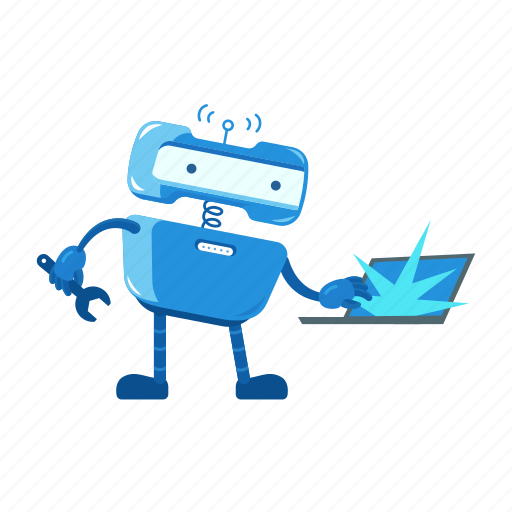 Robot, support, repair, wrench, service-center, help, service icon - Download on Iconfinder